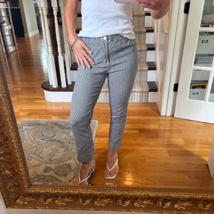 Brandy Melville Women's Blue and White Trousers - Mint Conditon